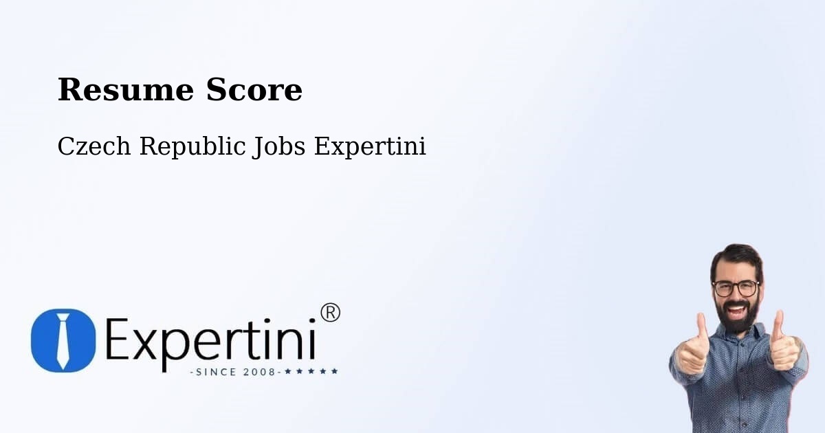 Resume Score & Job Description Match Tool – Býšť - Czech Republic Jobs Expertini